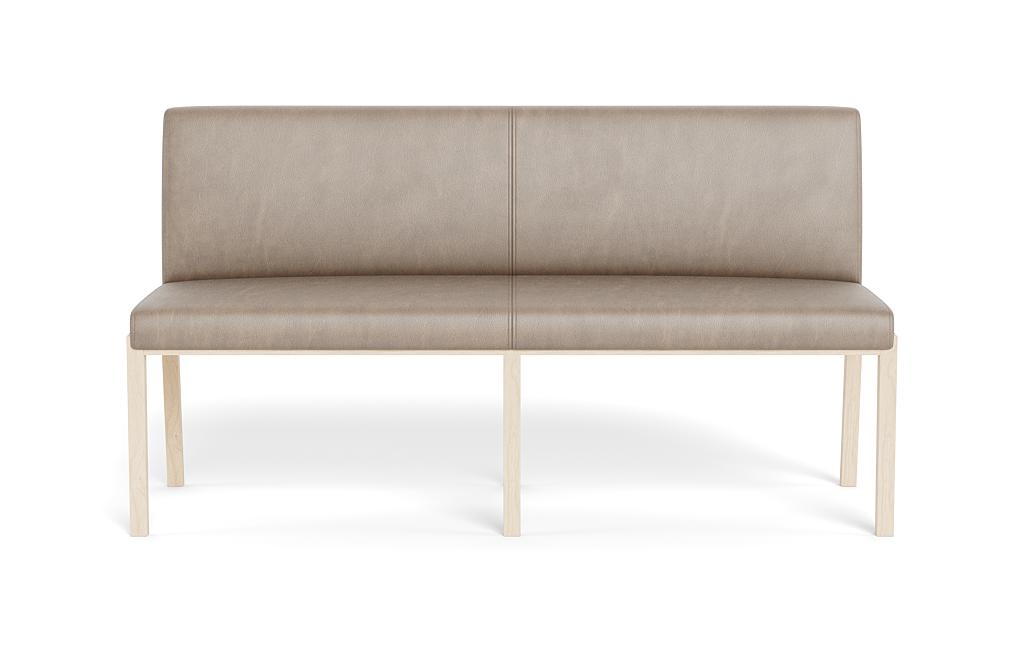 Callen Leather Wood Framed Upholstered Bench - Image 0