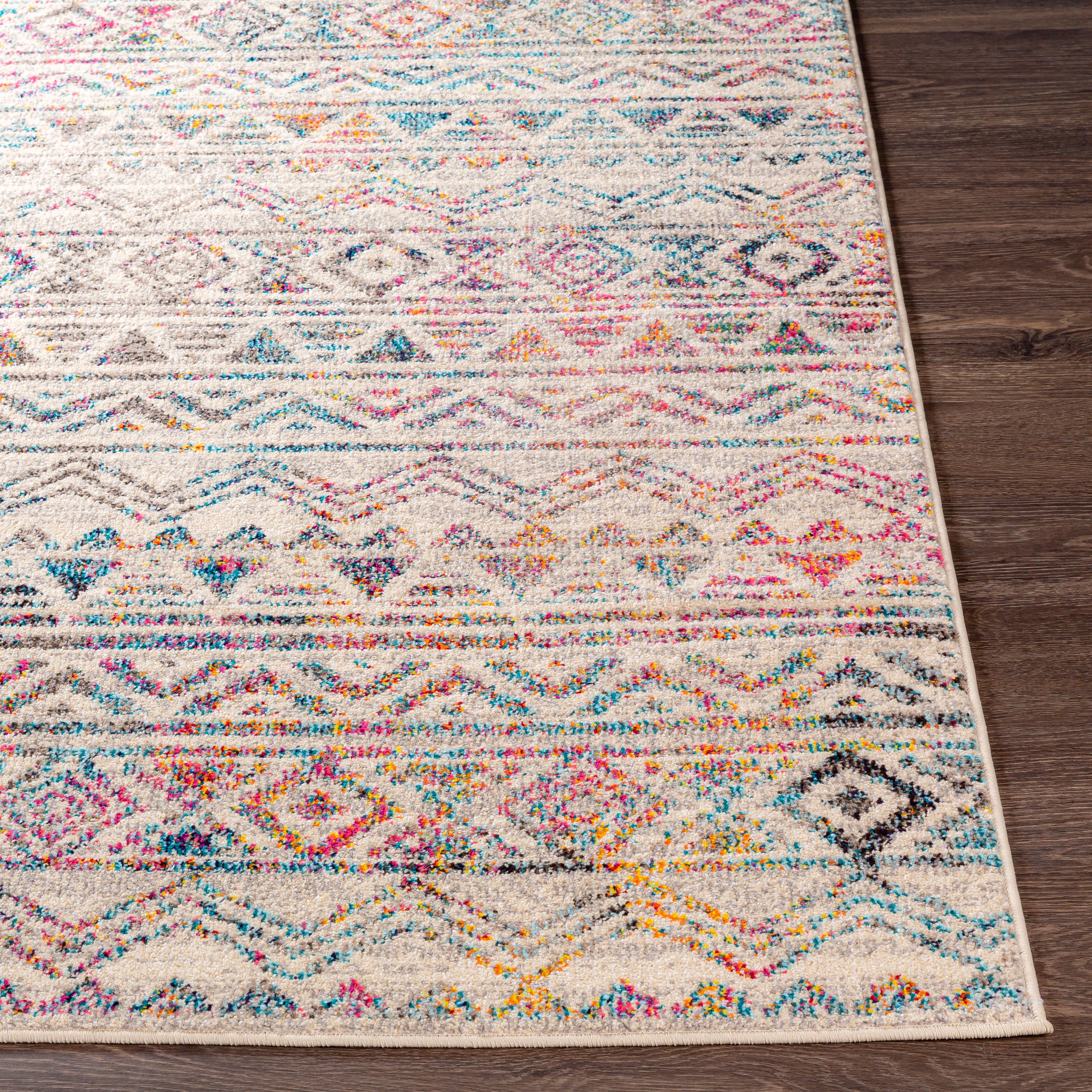 Morocco Blue Indoor 2' x 2'11" Machine Woven Rug - Image 2