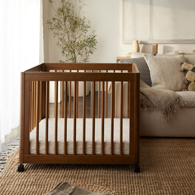 Babyletto Yuzu Walnut Wood 8-in-1 Convertible Baby Crib with All Stages Conversion Kit - Image 2