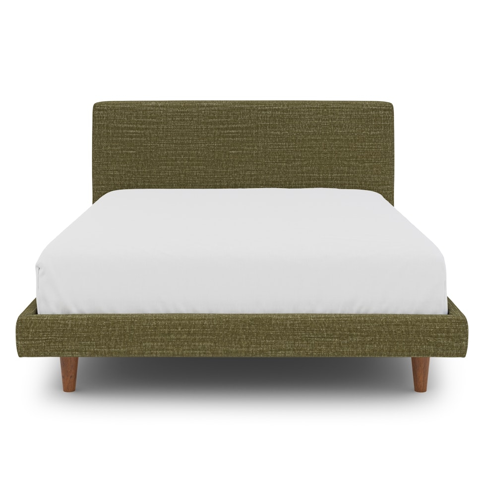 Tessu Full Low Profile Upholstered Bed - Napa Moss - Image 2