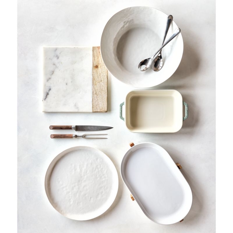 Wood Marble Square Platter - Image 7