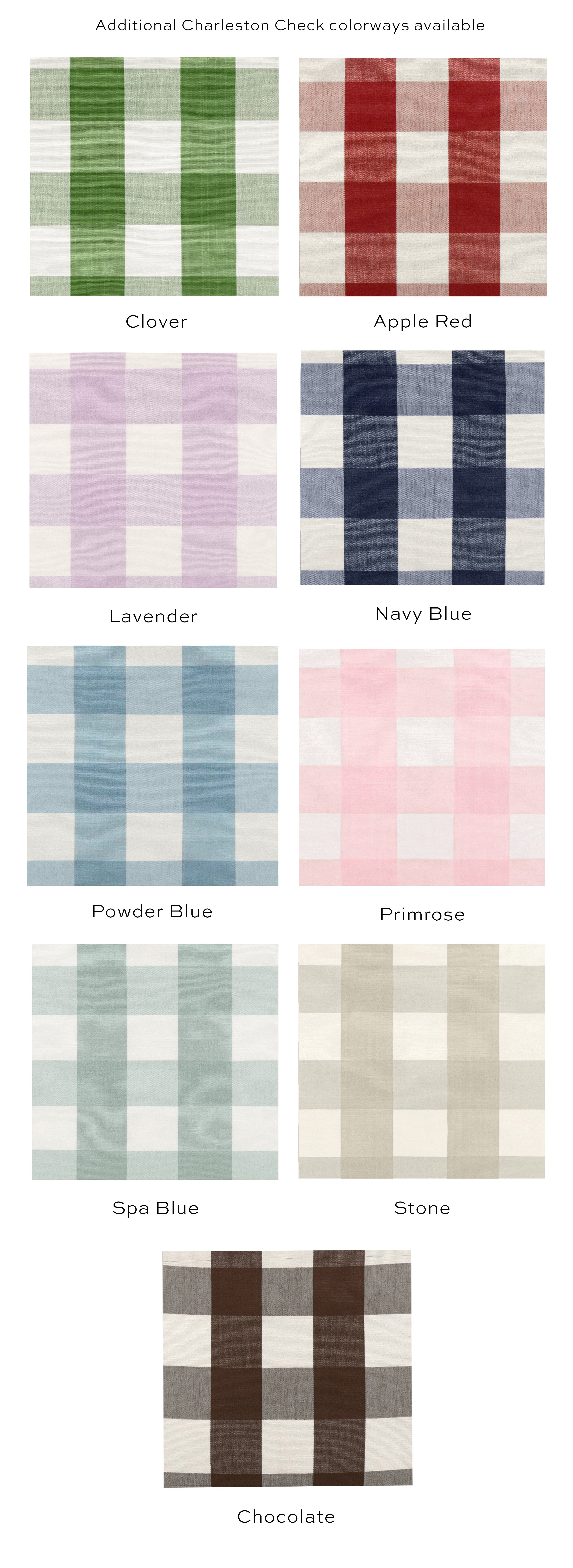 THE SKIRTED OTTOMAN :: CHARLESTON CHECK - 4" X 4" Sample / Chocolate - Image 5