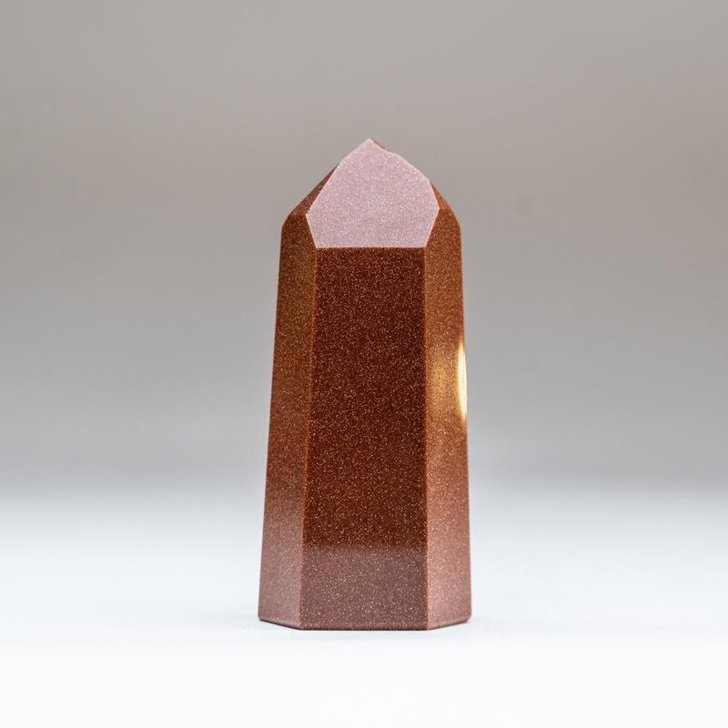 Astro Gallery of Gems Goldstone Point Sculpture 4'' H - Image 0