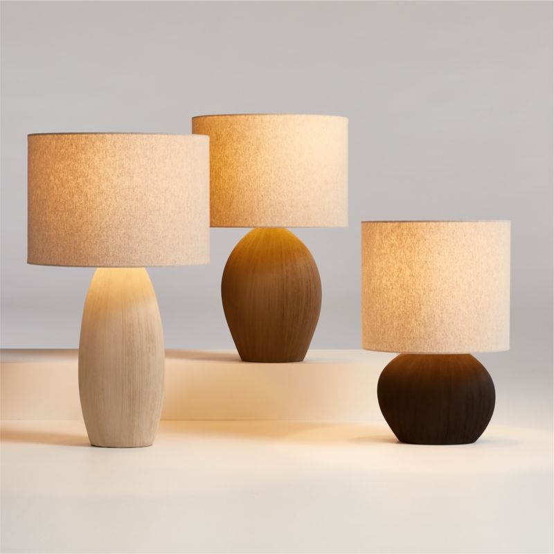 Alura Medium Taupe Ceramic Table Lamp - Image 2