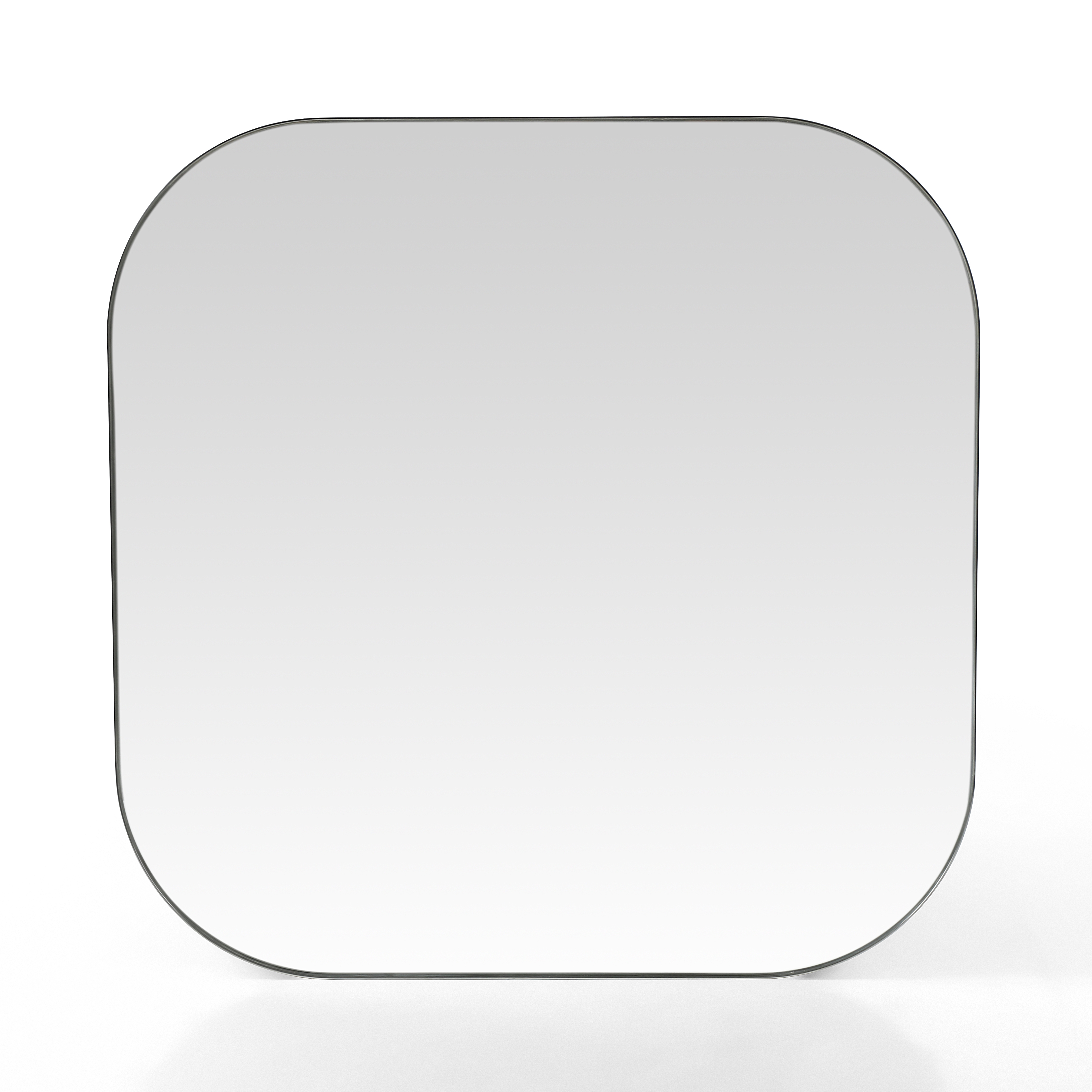 Bellvue Square Mirror-Shiny Steel - Image 2