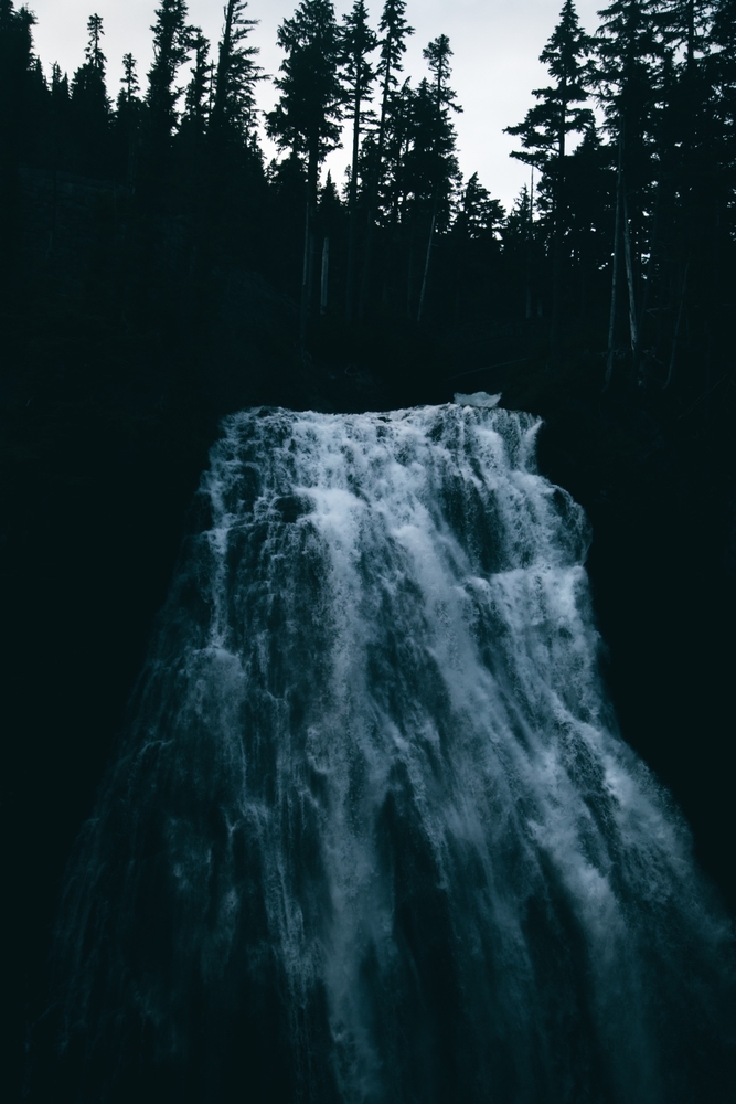 Narada Falls Ii Framed Art Print by Hannah Kemp - Conservation Walnut - X-Small 8" x 10"-10x12 - Image 1
