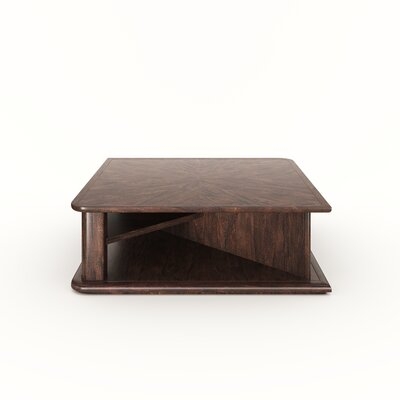 Cannello Solid Wood Floor Shelf Coffee Table - Image 0