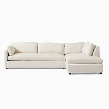Marin Bumper Chaise Sectional (114") - Alabaster - Right - Image 0