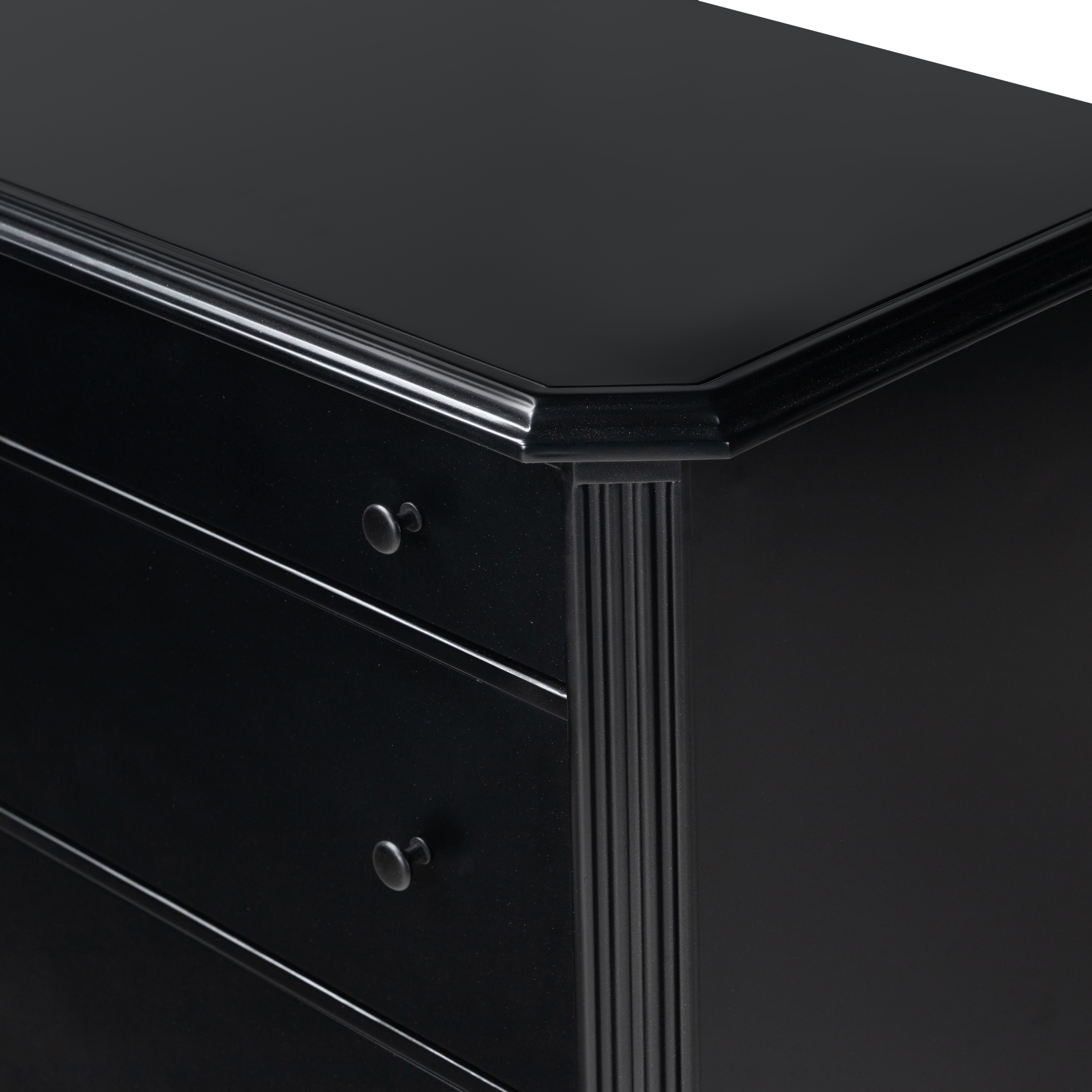 Lendon 3 Drawer Dresser-Black - Image 7