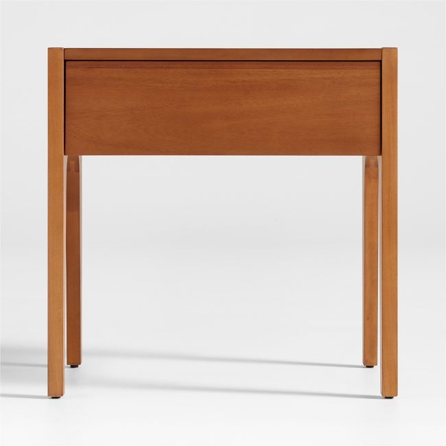 Set of 2 Nova Natural Acacia Wood Kids Nightstand with Drawer - Image 0
