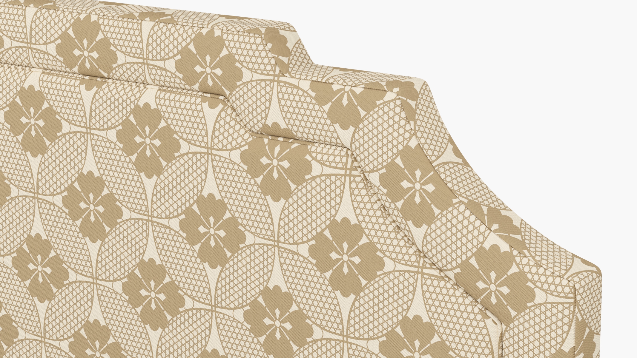 Art Deco Headboard, Rattan Solaire, Queen - Image 2