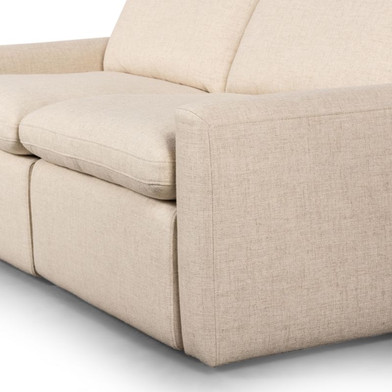 Tillery 2-Piece Antigo Natural Fabric Power Recliner Sofa - Image 5
