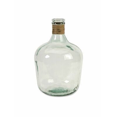 Belton Clear/Green Glass Table Vase - Image 0