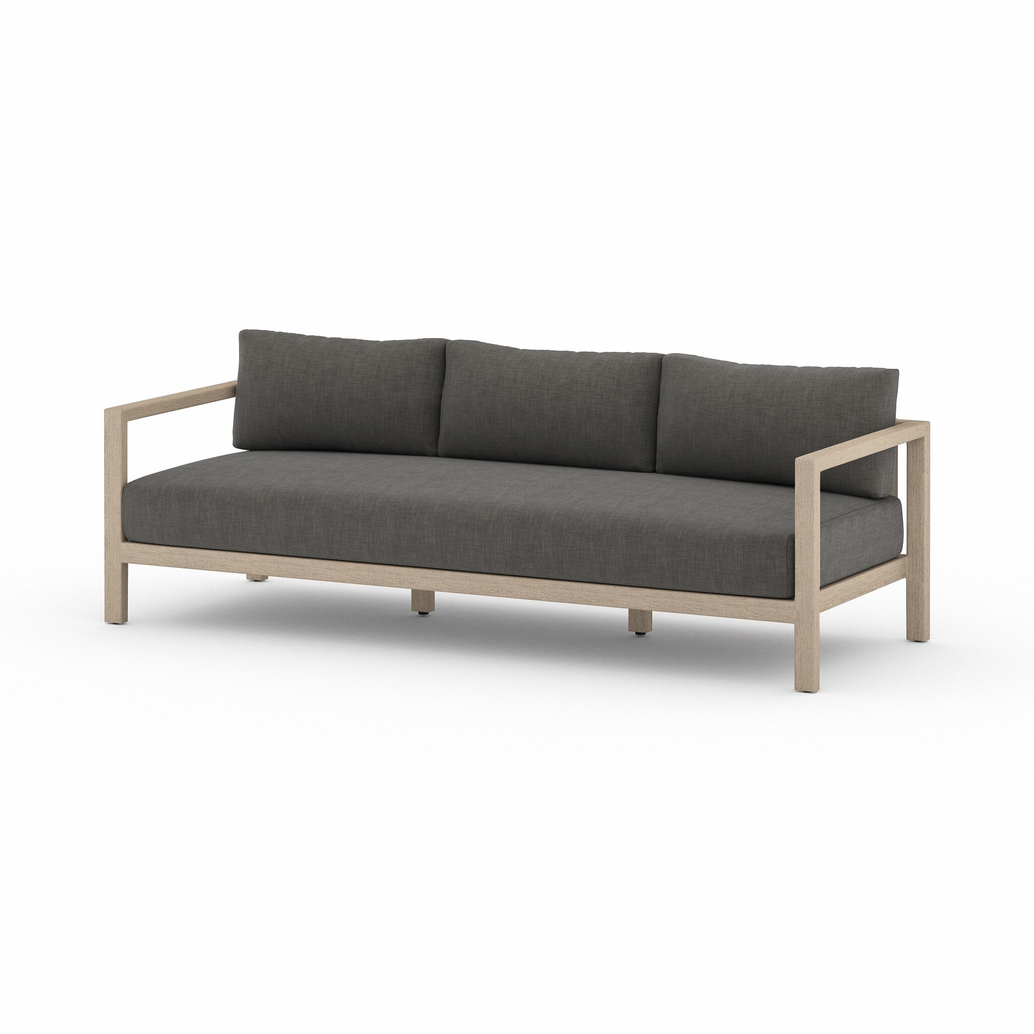 Sonoma Outdoor Sofa, Washed Brown - Venao Charcoal - Image 0