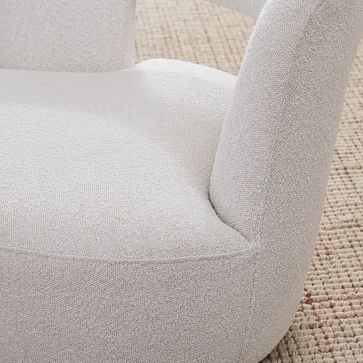 Millie Swivel Chair, Poly, Chenille Tweed, Silver, Concealed Supports - Image 3