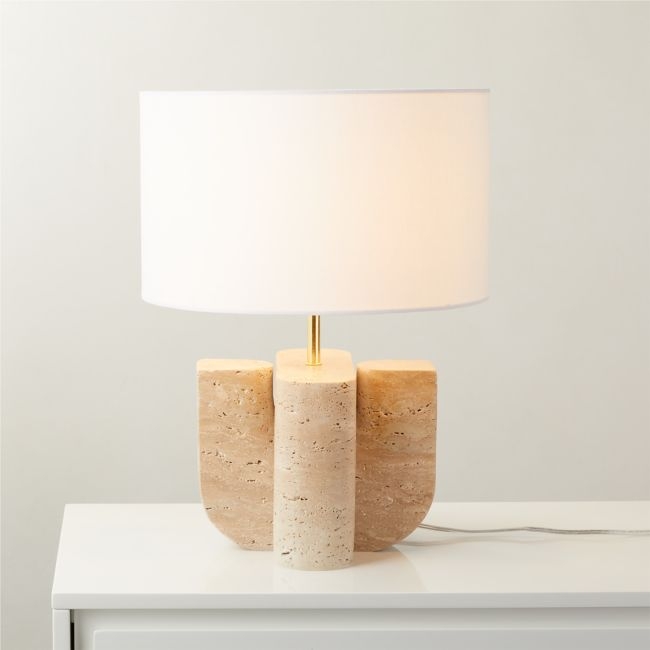 Peniche Travertine Table Lamp - Image 0