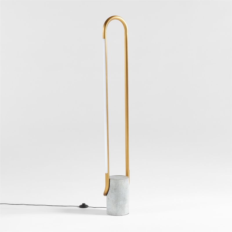Beau Brass LED Floor Lamp - Image 1