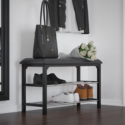 Dovefield Faux Leather Shoe Storage Bench - Image 0