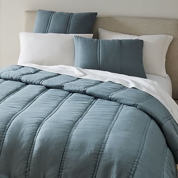 Euro Linen Comforter, Standard Sham, Natural Flax - Image 2