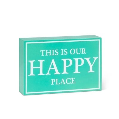 This Is Our Happy Place Block Sign - Image 0