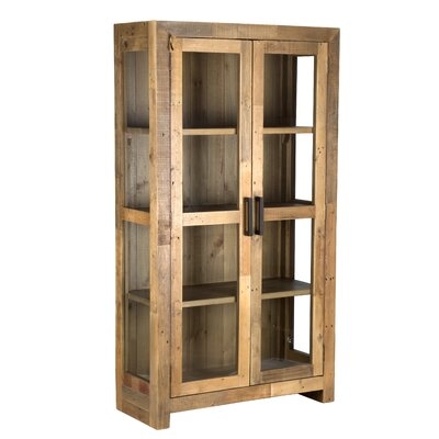 Abbey Solid Curio Flat Back Cabinet - Image 0
