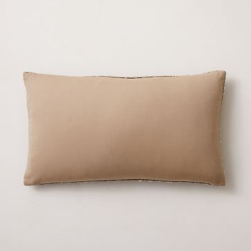 Raised Velvet Pillow Cover, 12"x21", Taupe - Image 3