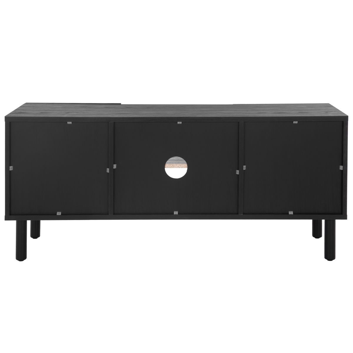Ophelia 2 Door 2 Shelf Media Stand - Black / Natural - Safavieh - Image 7