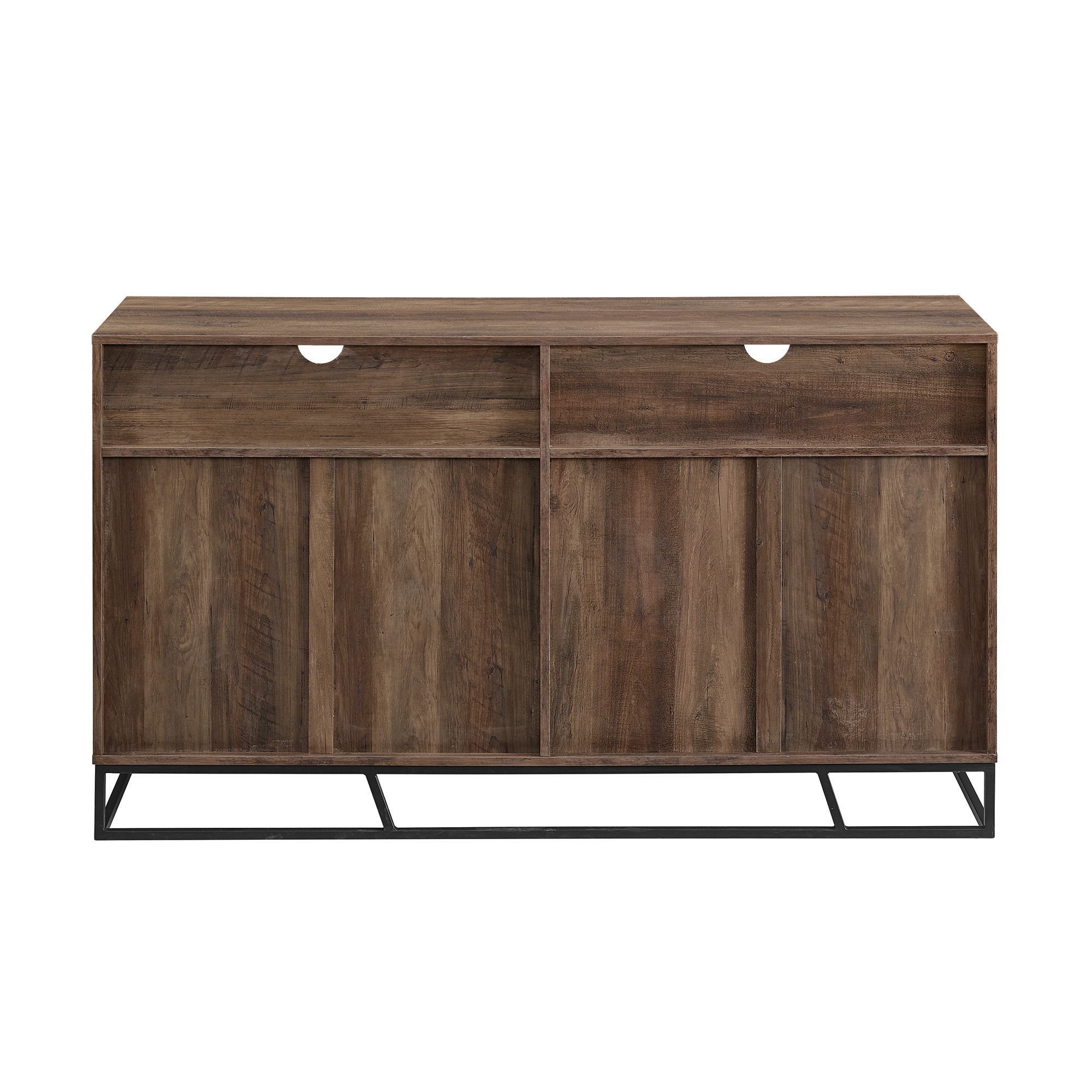Ian 58" Angled Door Sideboard - Rustic Oak - Image 3