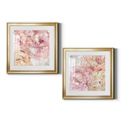 Contemporary Peonies I Premium Framed Canvas - Ready To Hang - Image 0