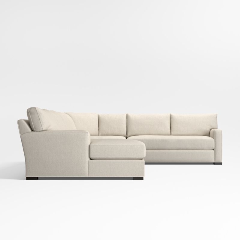 Axis Classic 4-Piece L-Shaped Wedge Bench Sectional Sofa with Chaise Lounge - Image 2