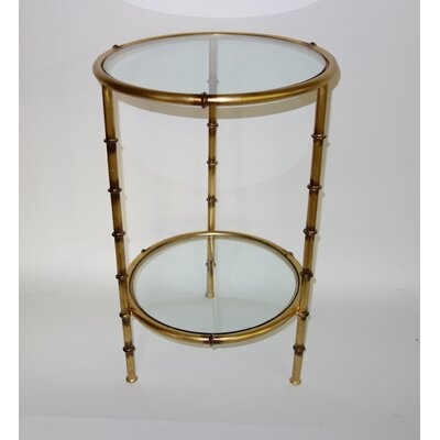 Antique Gold Iron Bamboo Table - Image 0