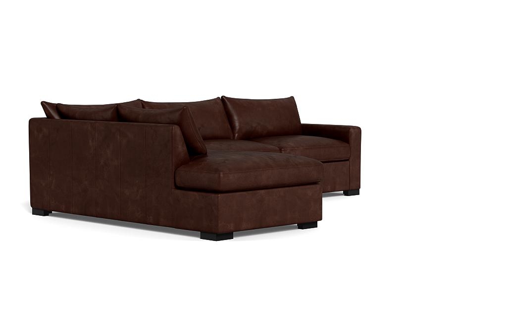 Sloan Leather Left Bumper Sleeper Sectional - Image 1