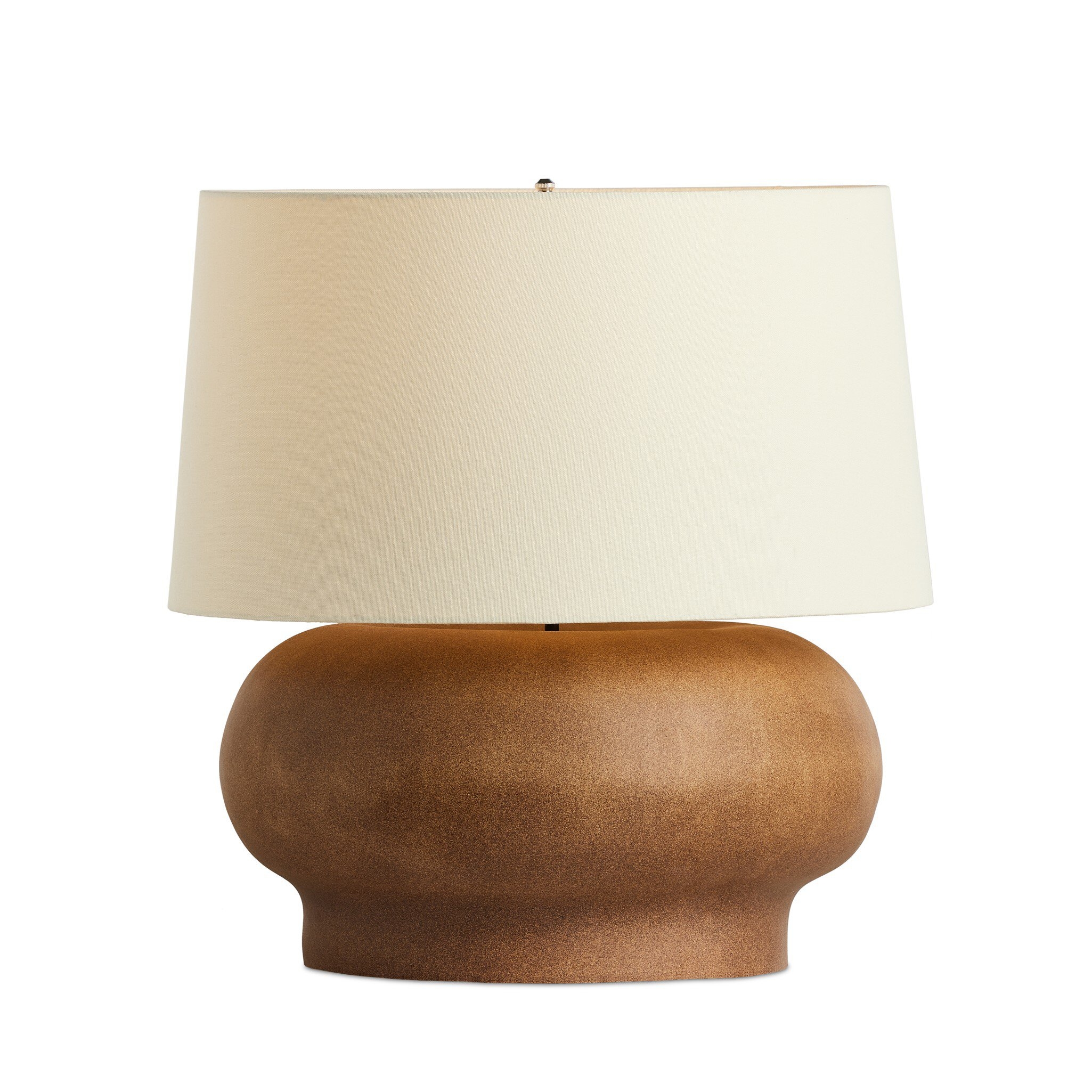 Kragen Table Lamp - Dark Sand Porcelain Ceramic - Image 1