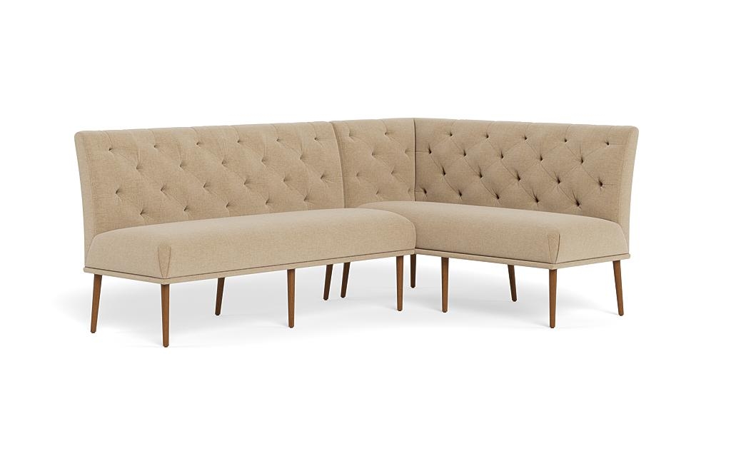 Dorian Upholstered Right Banquette with Tufting Option - Image 1