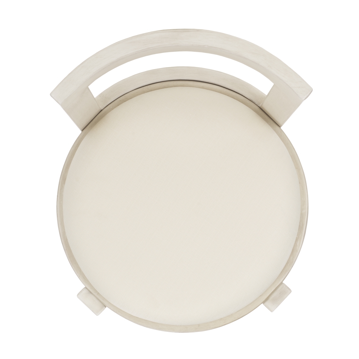 Estes Round Dining Chair - White/Ivory - Safavieh - Image 4