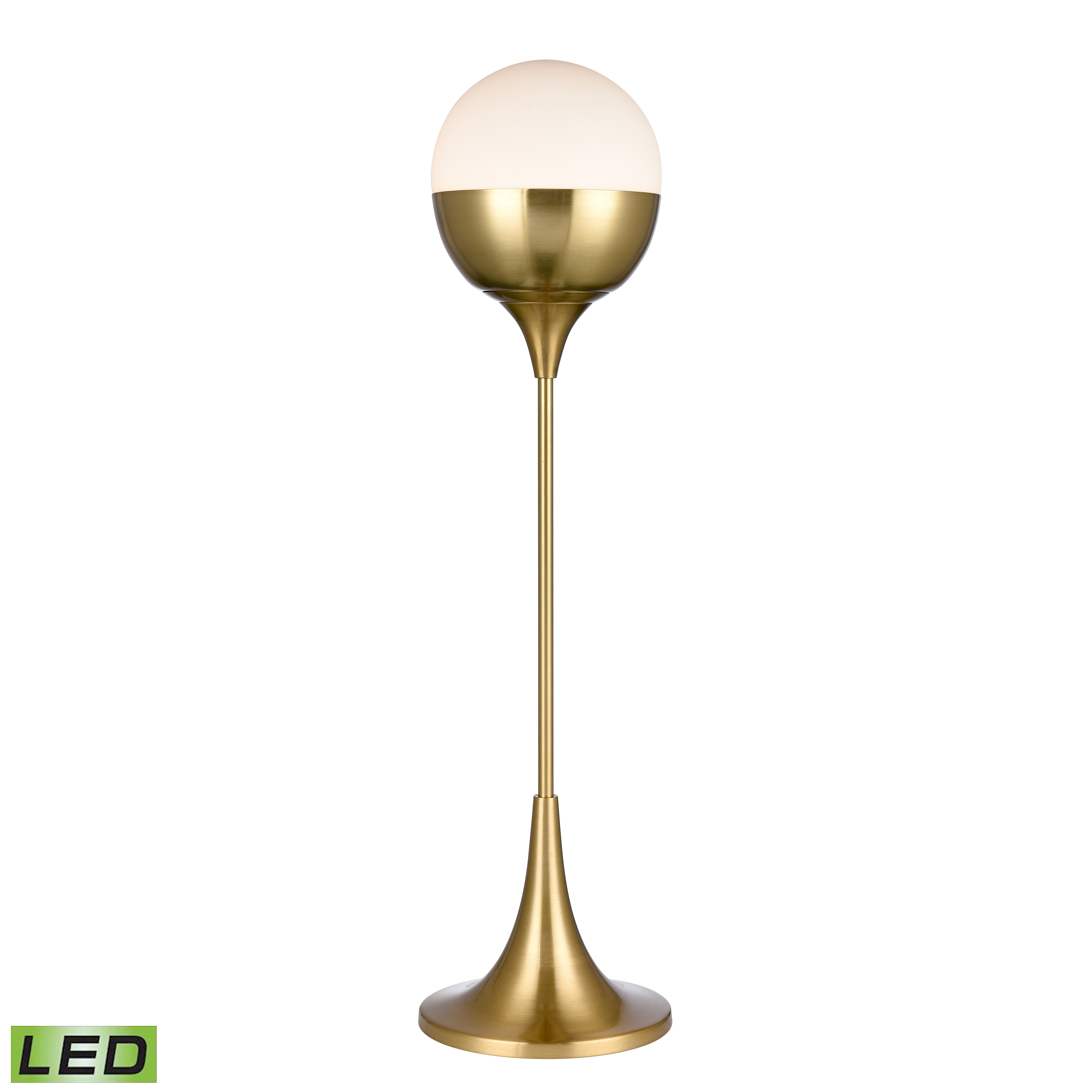 Robin Avenue 30'' High 1-Light Table Lamp - Satin Gold - Includes LED Bulb - Image 0