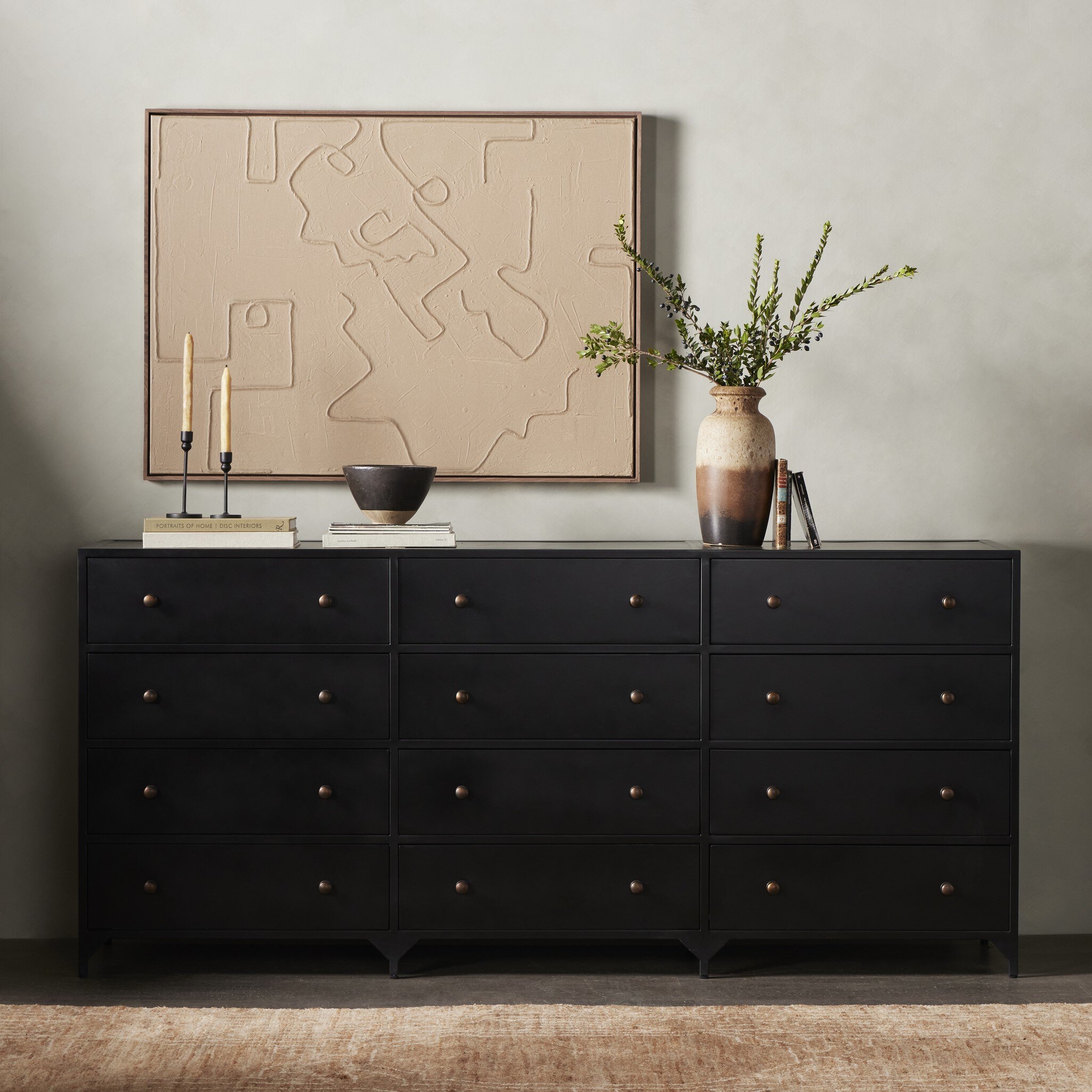 Belmont 12 Drawer Dresser - Black - Image 11