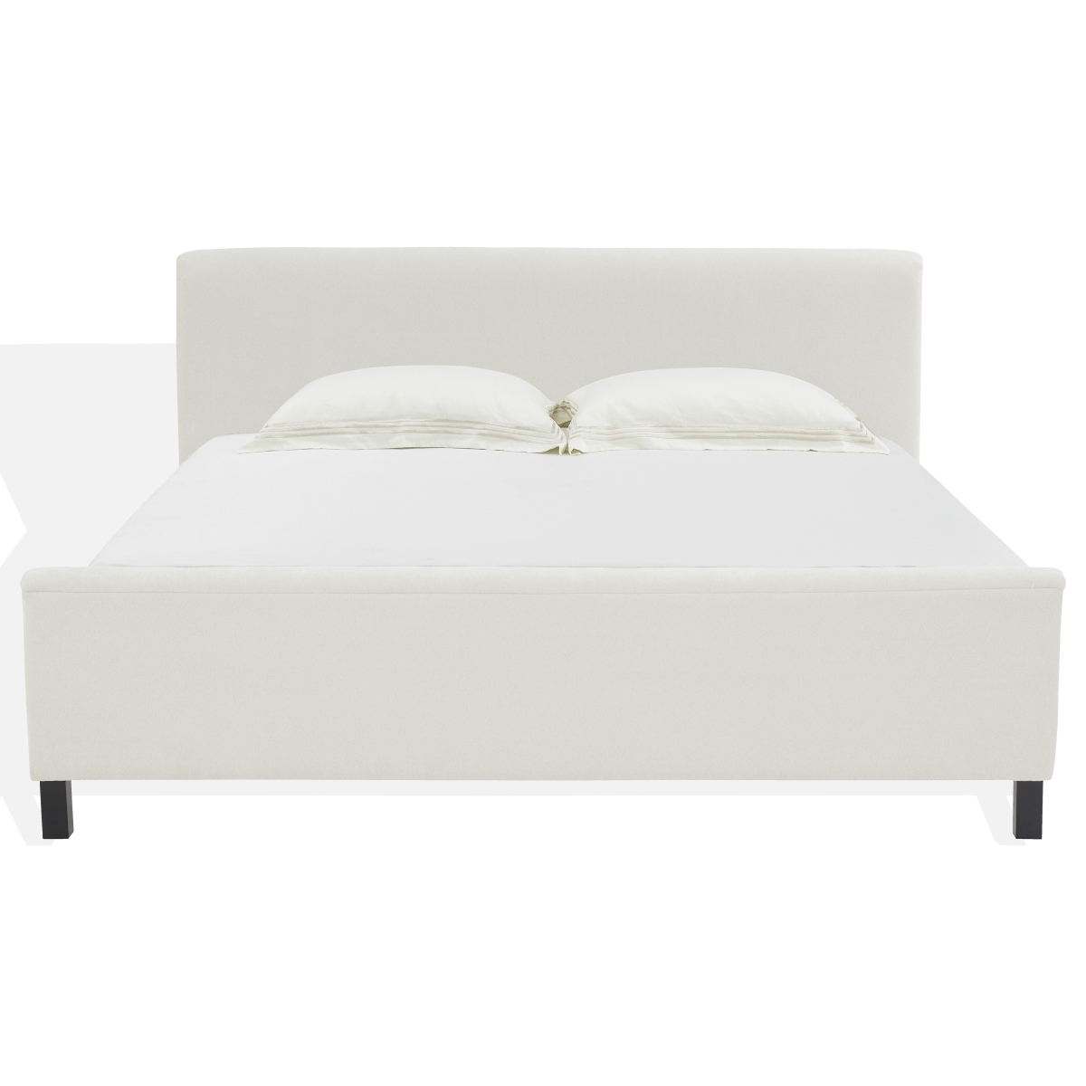 Finney Upholstered Bed - Creme - Image 0