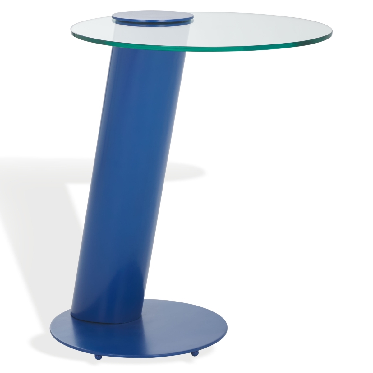 Richardson Metal Accent Table - Blue / Clear - Image 4