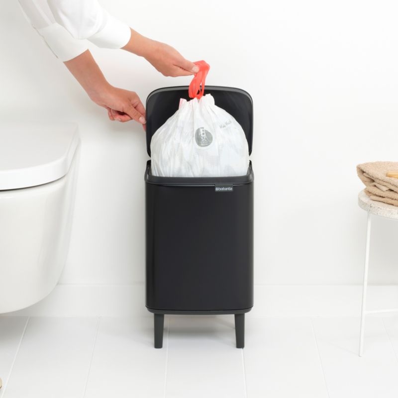 Brabantia Bo Hi Trash Can, Matte Black, 1.8 Gallon - Image 4