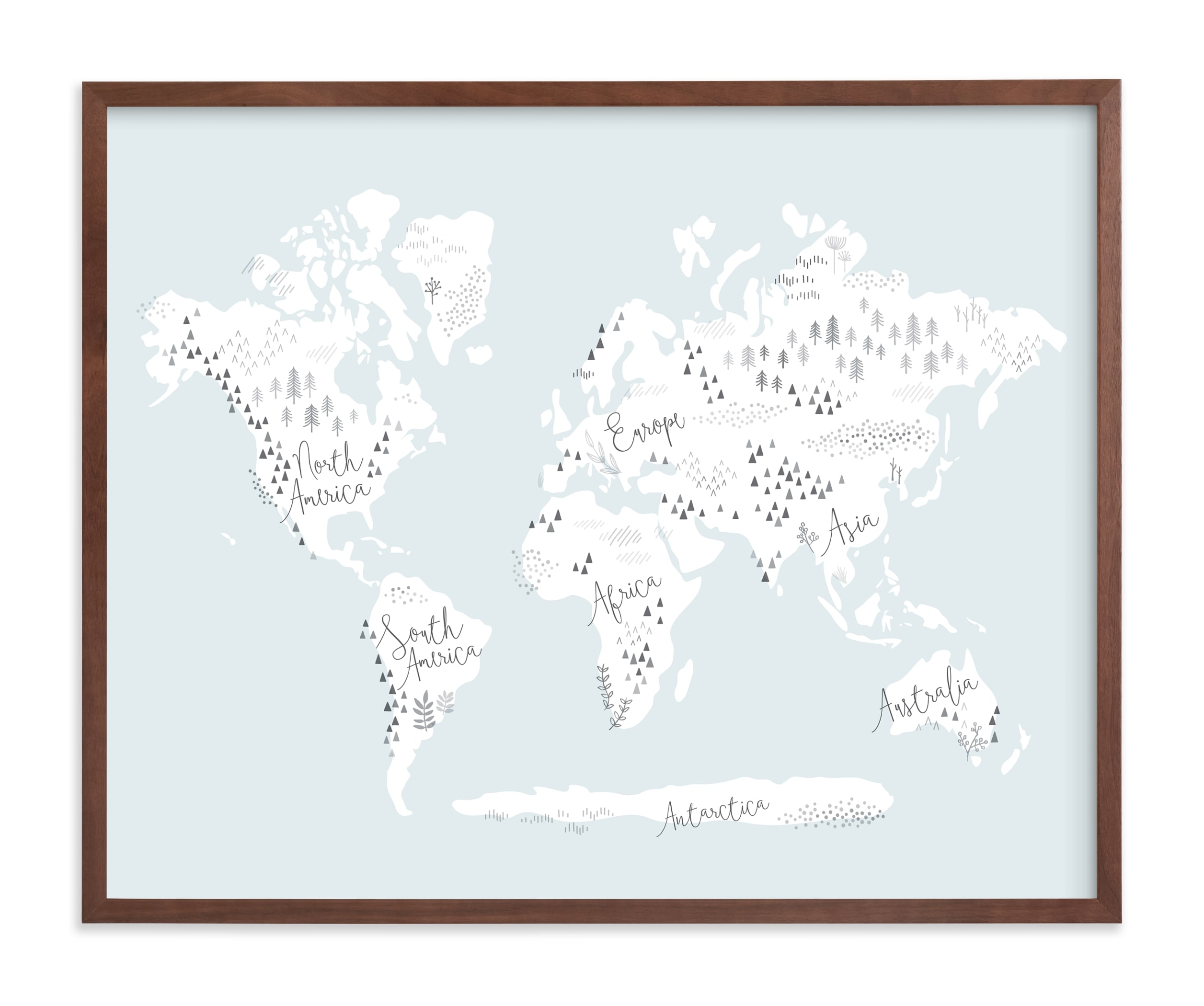 Beautiful World Map Children's Art Print - Image 0