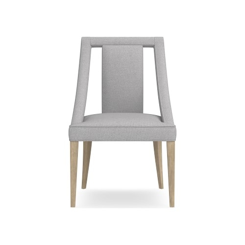 Sussex Side Chair, Standard Cushion, Perennials Performance Canvas, Fog, Heritage Grey Leg - Image 0