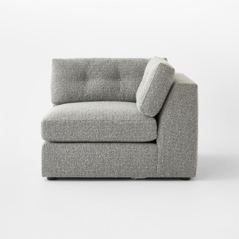 Sohla Grey Boucle Corner Chair - Image 1