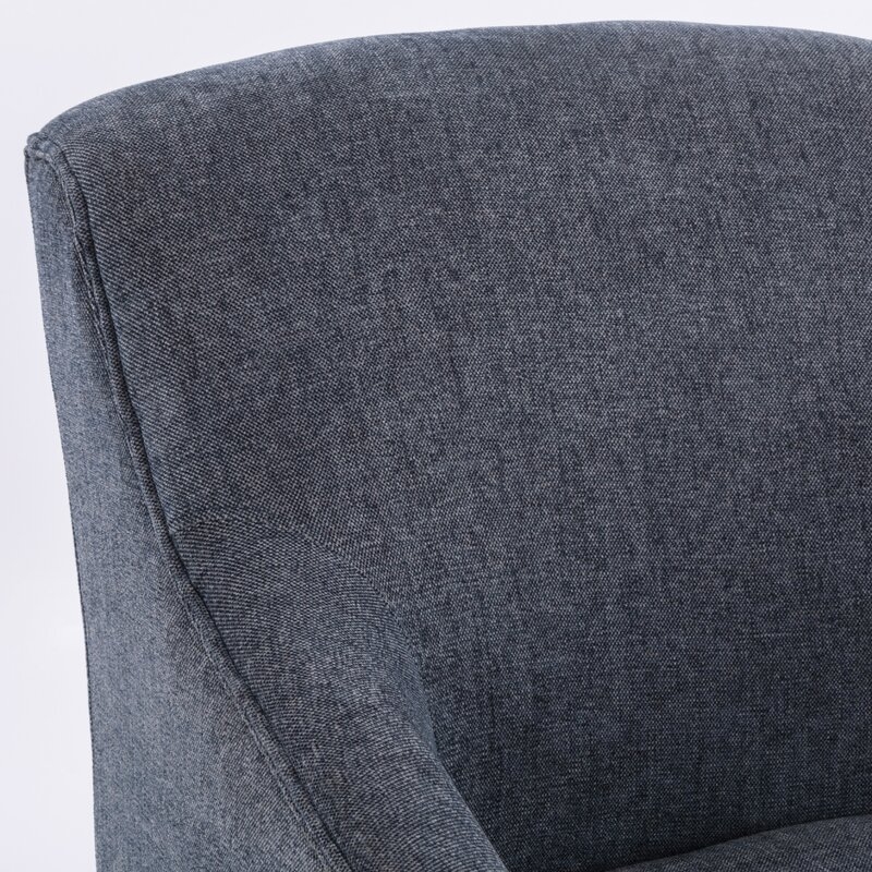 Aubrey 28'' Wide Armchair, Gray Polyester - Image 2