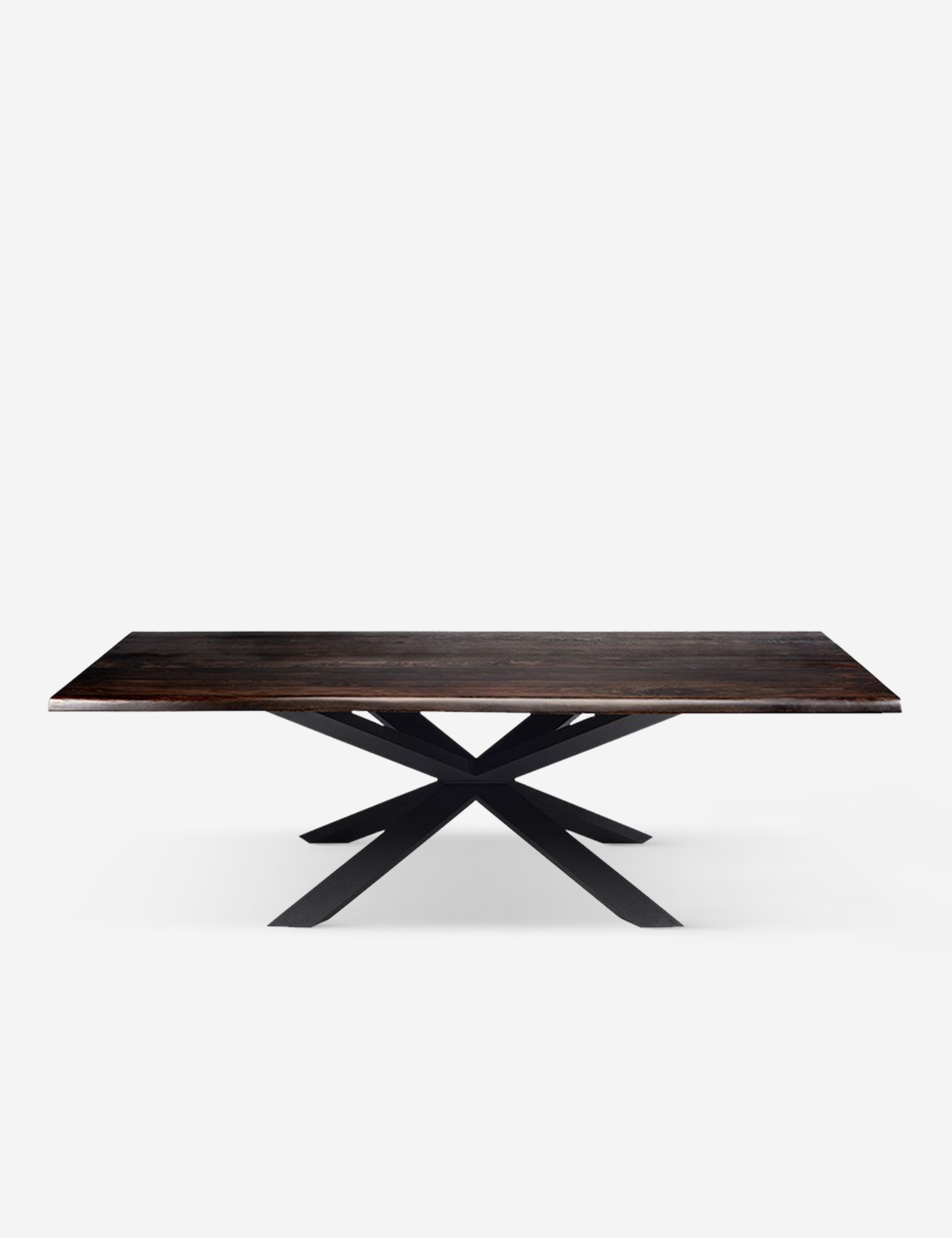 Wanda Dining Table, Seared Oak 112" x 44" x 29.5" - Image 0