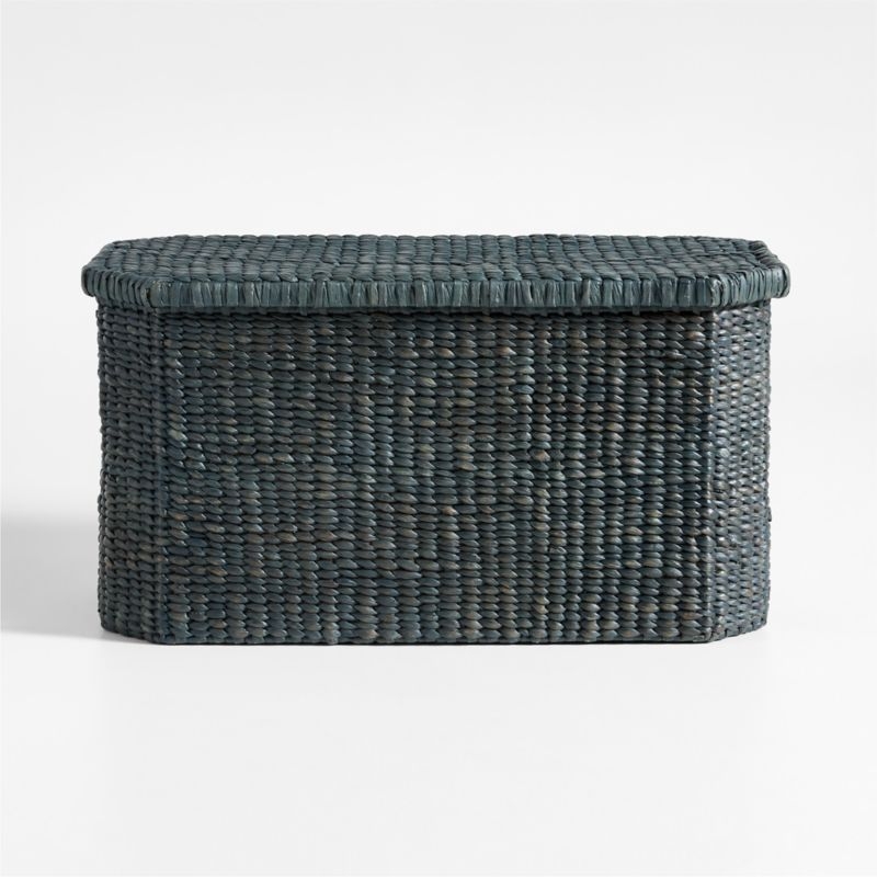 Rudy Rattan Blue Kids Toy Bin by Jake Arnold - Image 3