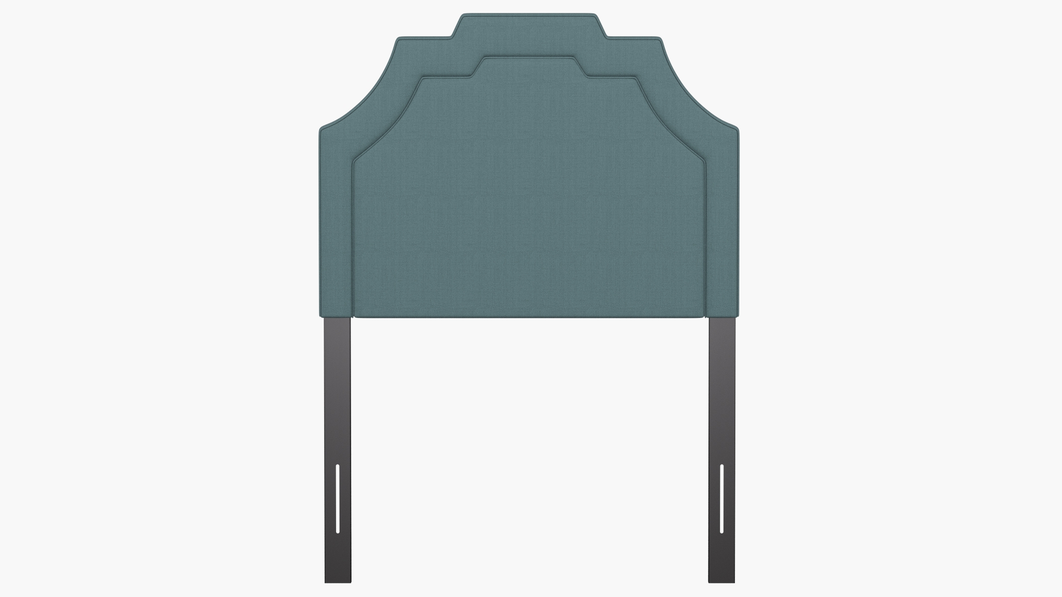 Art Deco Headboard, Seaglass Everyday Linen, Twin - Image 1