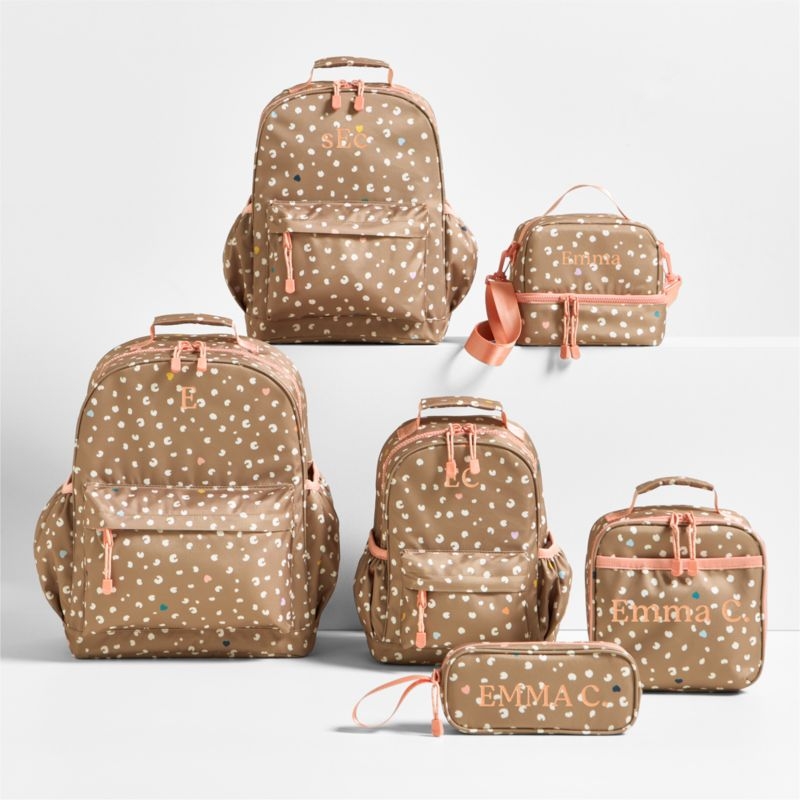 Dreamer Cheetah Charm Large Kids Backpack with Side Pockets - Image 2