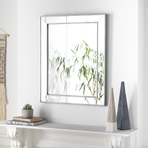 Arian Metallic - Silver 32"H x 26"W x 1"D Mirror - Image 1