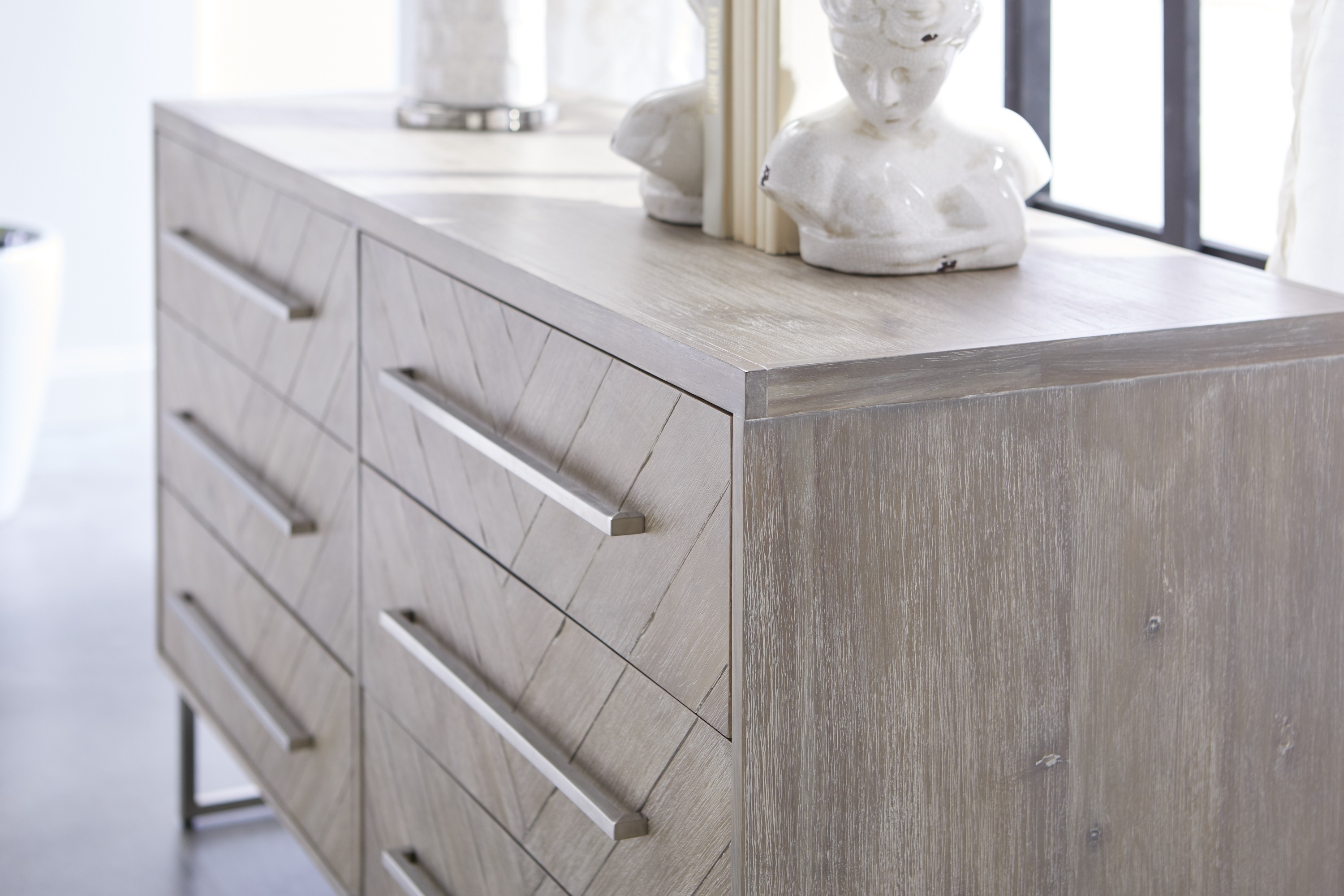 Mosaic Double Dresser, Natural Gray - Image 3